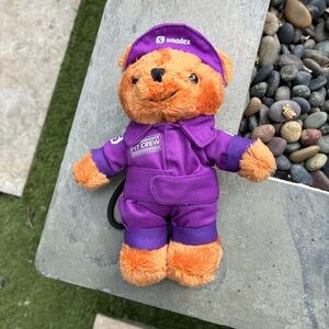 Purple Pit Crew Plush Bear